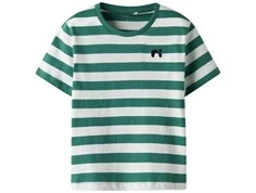 Name It t-shirt deep jungle med striber